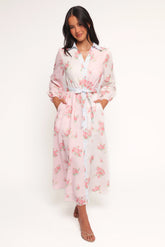 Juni Button Up Maxi Dress - Floral