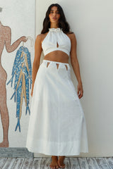 Santorini Sunrise Linen Set White