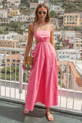 Should We Go Maxi Dress Pink