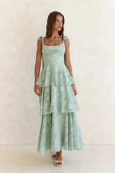 Meadow Of Dreams Maxi Dress Sage