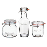Italian Premium Canning & Food Jars Set | 3pc | Lock-Eat