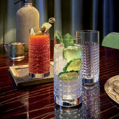 Italian Premium Elixer Highball Glasses | 16.25oz | Mixology | Set of 4