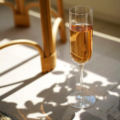 Italian Premium Flute Glasses | 7oz | Jazz |Set of 4