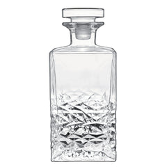 Mixology 25.25 oz Textures Spirits Decanter with Airtight Glass Stopper (1 Piece)