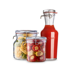 Italian Premium Canning & Food Jars Set | 3pc | Lock-Eat
