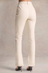 Wonder Woman | Cream High Waist Tailored Trousers With Hem Split