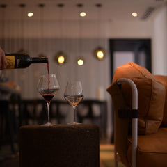 Supremo 22 oz Burgundy Red Wine Glasses (Set Of 2)