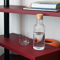 Italian Premium Glass Carafe with Cork Stopper | 34oz | Sublime