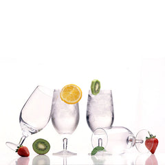 Italian Premium Stemmed Drinking Glasses | 19.25oz | Michelangelo Masterpiece | Set of 4
