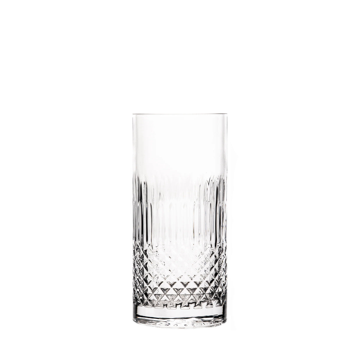 Italian Premium Highball Glasses | 16oz | Diamante | Set of 4