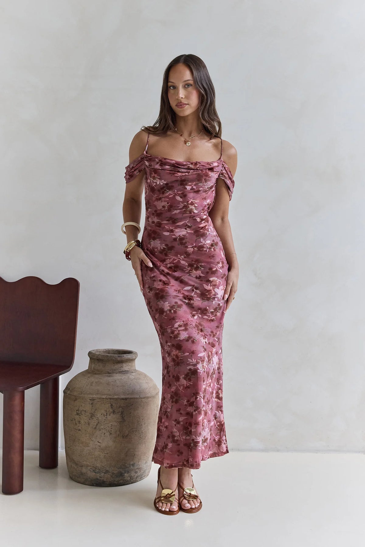In The Night Maxi Dress Red