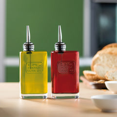 Optima 8.5 oz Vinegar Bottle with Silicone / Stainless Steel Pourer (1 Piece)