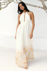 The Meadow���s Secret Halter Maxi Dress Yellow