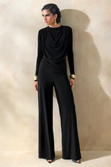 Safirra | Black Wide-Leg Trouser