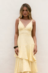 Oh Sunflower Dreams Maxi Dress Yellow