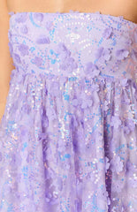 Alison Purple Mini Dress