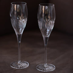 Italian Premium Champagne Glasses | 7.5oz | Diamante | Set of 4