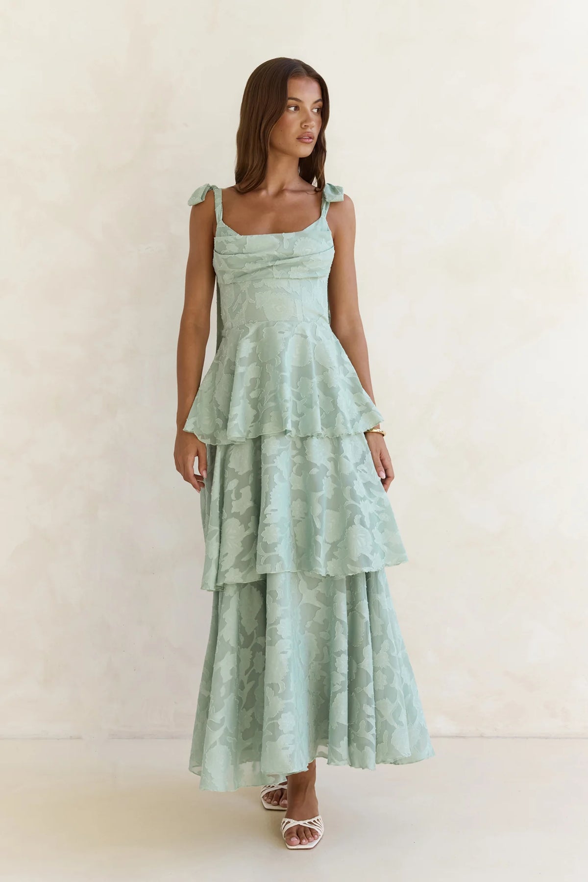 Meadow Of Dreams Maxi Dress Sage