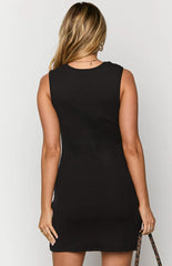 Ovard Black Mini Dress