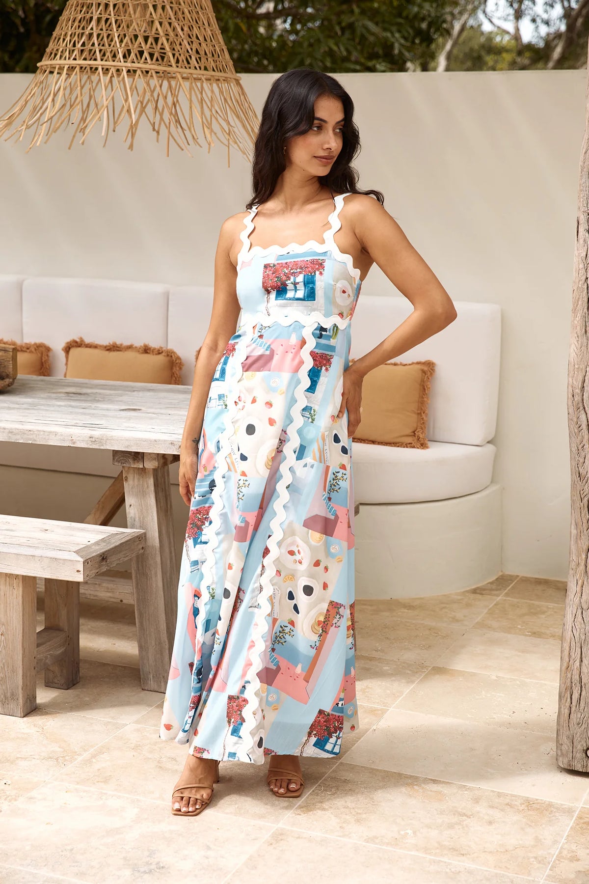 New In Town Maxi Dress Multi