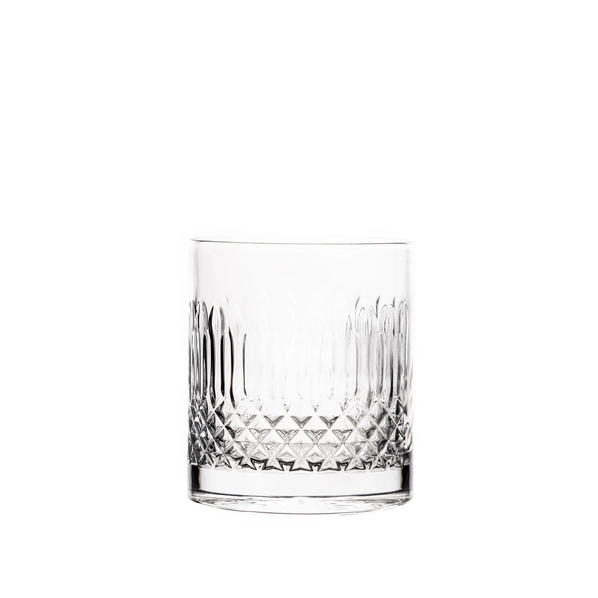 Italian Premium Whiskey Glasses | 12.75oz | Diamante | Set of 4