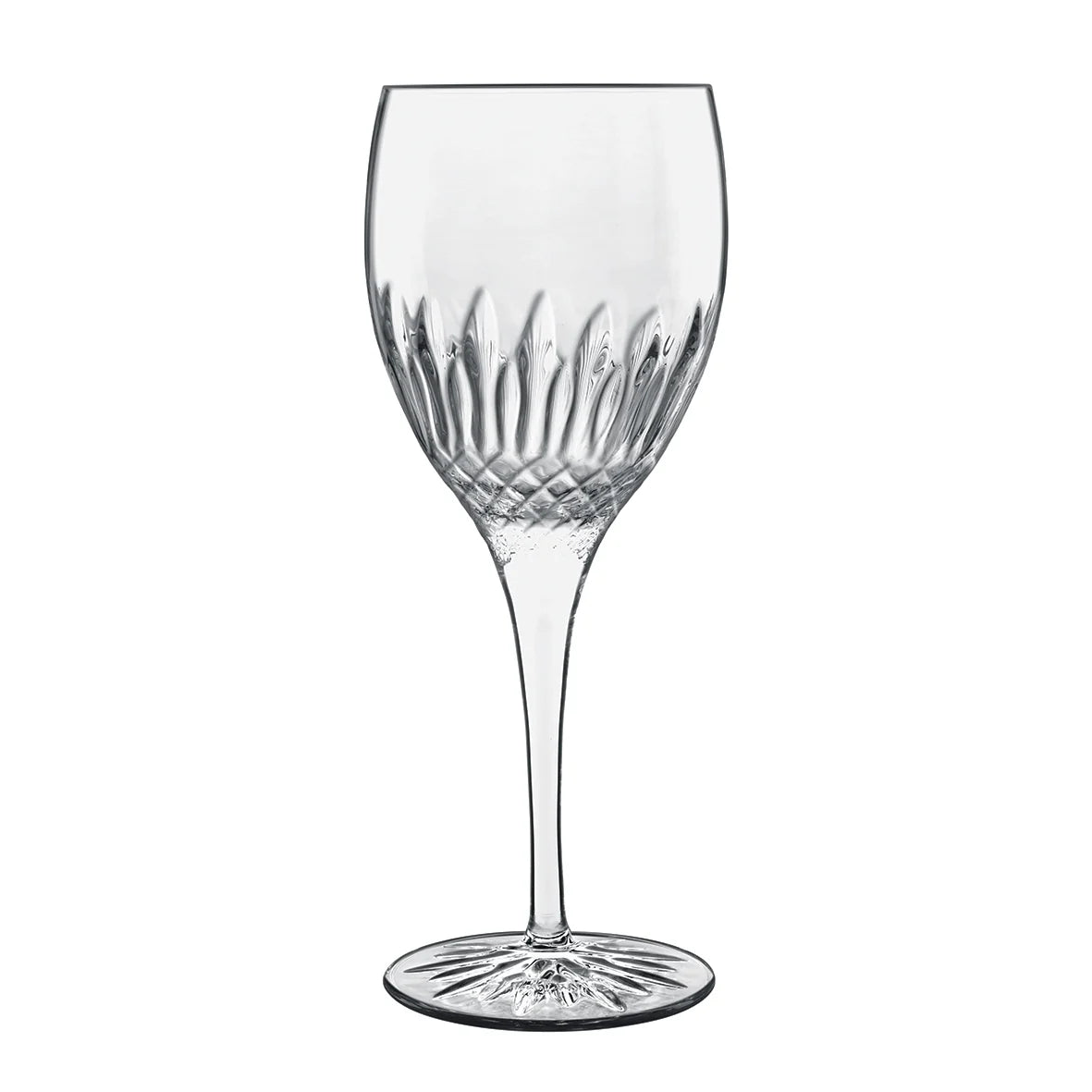 Italian Premium Riesling White Wine Glasses | 12.75oz | Diamante | Set of 4