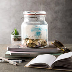 Italian Premium Handy Canning & Food Jar | 67.75oz | Lock-Eat | 1 Piece