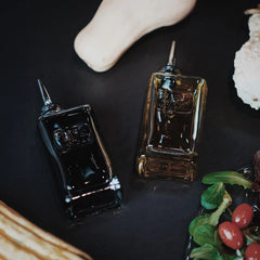 Optima 8.5 oz Vinegar Bottle with Silicone / Stainless Steel Pourer (1 Piece)