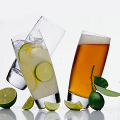 Italian Premium Highball Glasses | 14.5oz | Michelangelo Masterpiece | Set of 4