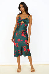 Fool Me Once Midi Dress Teal