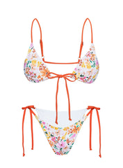 Nevaeh Triangle Bikini Top Multi Floral