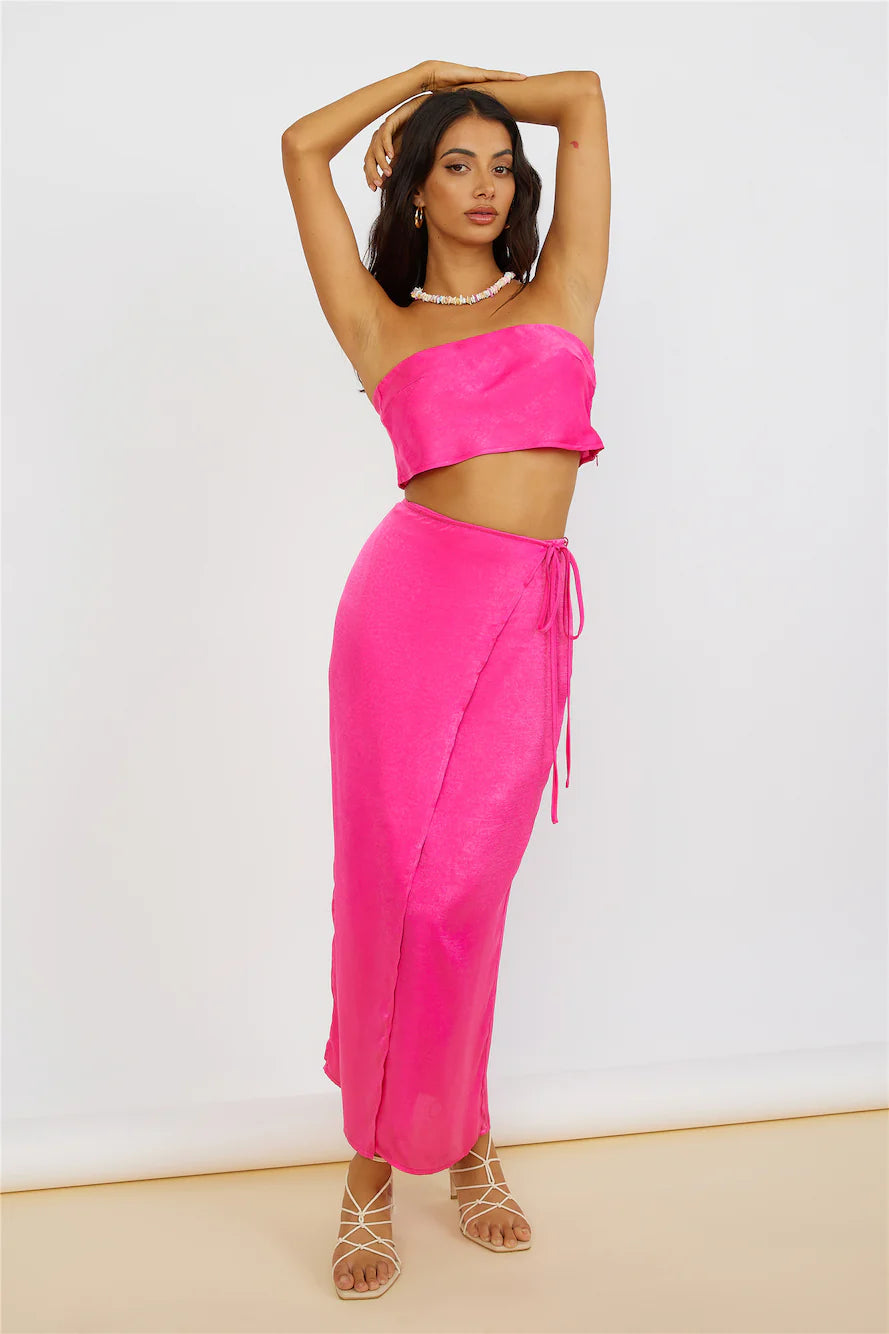 The Right Place Maxi Skirt Pink